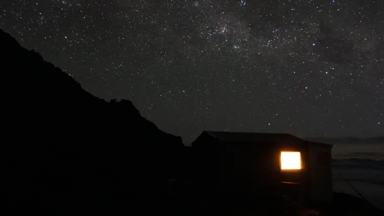 Hut under Stars